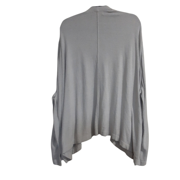 Barefoot Dreams one size open cardigan poncho beige women soft stretchy casual - Picture 2 of 8